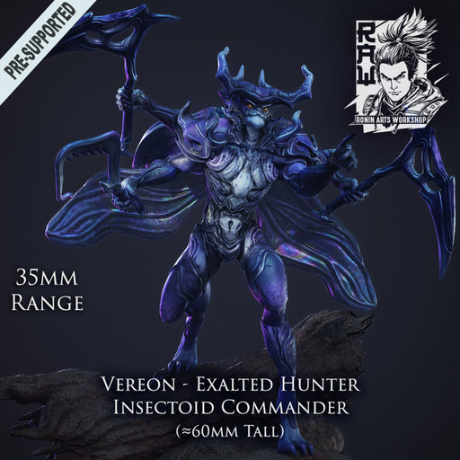 Exalted Hunter Vereon - Insectoid Commander - STL only - Only-Games