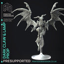 Dark Claw Demon & Lamp - Prop & Miniature -  PRESUPPORTED - Illustrated and Stats - 32mm scale