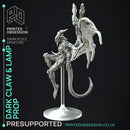 Dark Claw Demon & Lamp - Prop & Miniature -  PRESUPPORTED - Illustrated and Stats - 32mm scale