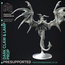 Dark Claw Demon & Lamp - Prop & Miniature -  PRESUPPORTED - Illustrated and Stats - 32mm scale