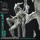 Dark Claw Demon & Lamp - Prop & Miniature -  PRESUPPORTED - Illustrated and Stats - 32mm scale