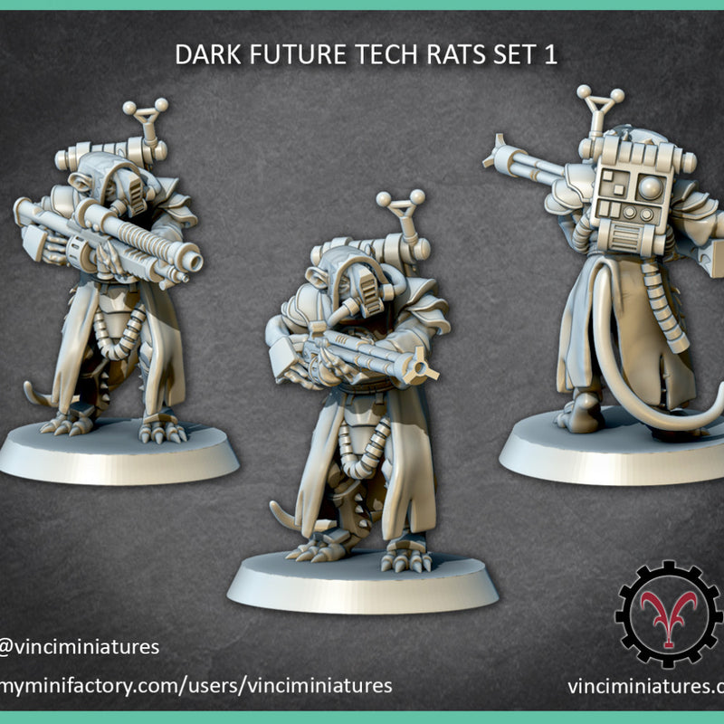 DARK FUTURE TECH RATS SET 1 - Only-Games