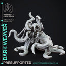 Dark Weaver - Shadowfell Spider creature - PRESUPPORTED - 32mm scale