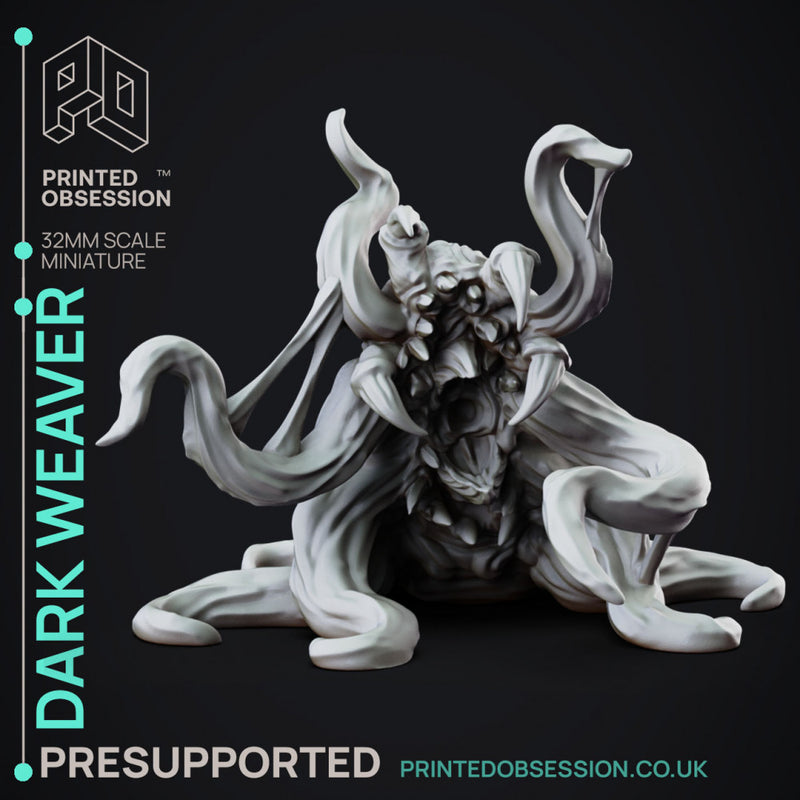 Dark Weaver - Shadowfell Spider creature - PRESUPPORTED - 32mm scale