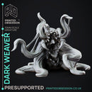 Dark Weaver - Shadowfell Spider creature - PRESUPPORTED - 32mm scale