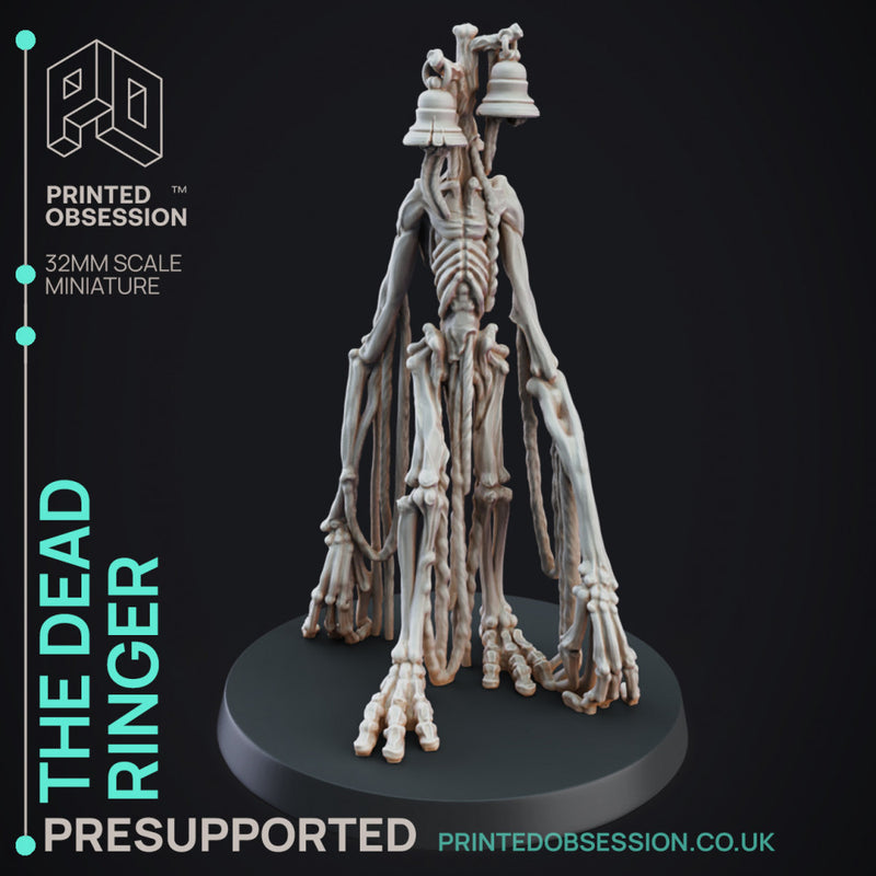 Dead Ringer - Cryptid - PRESUPPORTED - 32mm scale - Siren head D&D style
