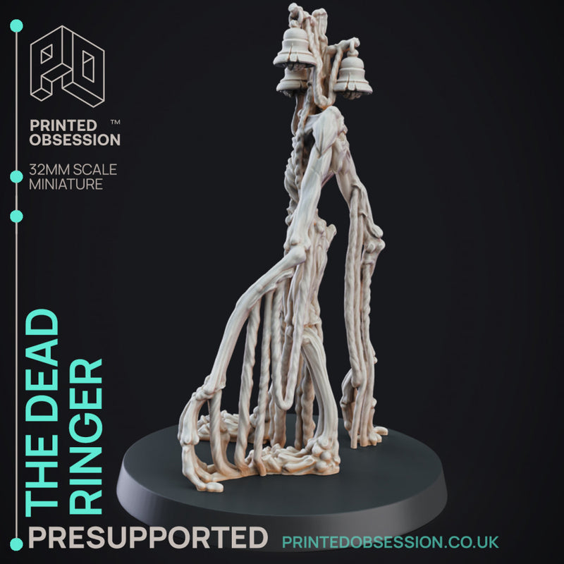 Dead Ringer - Cryptid - PRESUPPORTED - 32mm scale - Siren head D&D style