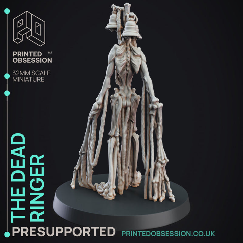 Dead Ringer - Cryptid - PRESUPPORTED - 32mm scale - Siren head D&D style