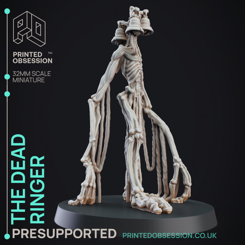 Dead Ringer - Cryptid - PRESUPPORTED - 32mm scale - Siren head D&D style