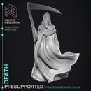 Death - The Grim Reaper -  PRESUPPORTED - Illustrated and Stats - 32mm scale