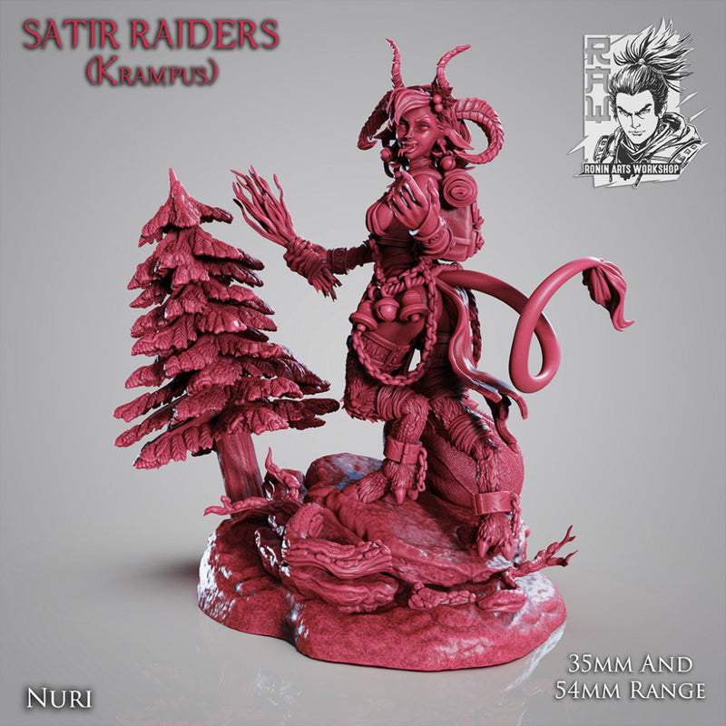 Nuri The Satyr - Female Krampus - STL only - Only-Games