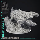 Deep Dwarf & Bulette - 2 Models - Were Folk -  PRESUPPORTED - Illustrated and Stats - 32mm scale