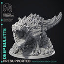 Deep Dwarf & Bulette - 2 Models - Were Folk -  PRESUPPORTED - Illustrated and Stats - 32mm scale