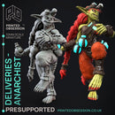 Deliveries - Goblin Anarchist - Potion Thrower - PRESUPPORTED - 32mm scale