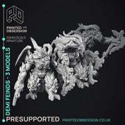 Demi Fiends - 3 Models - PRESUPPORTED - Hell Hath No Fury - 32mm model - Only-Games