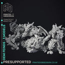 Demi Fiends - 3 Models - PRESUPPORTED - Hell Hath No Fury - 32mm model