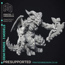 Demi Fiends - 3 Models - PRESUPPORTED - Hell Hath No Fury - 32mm model