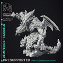 Demi Fiends - 3 Models - PRESUPPORTED - Hell Hath No Fury - 32mm model