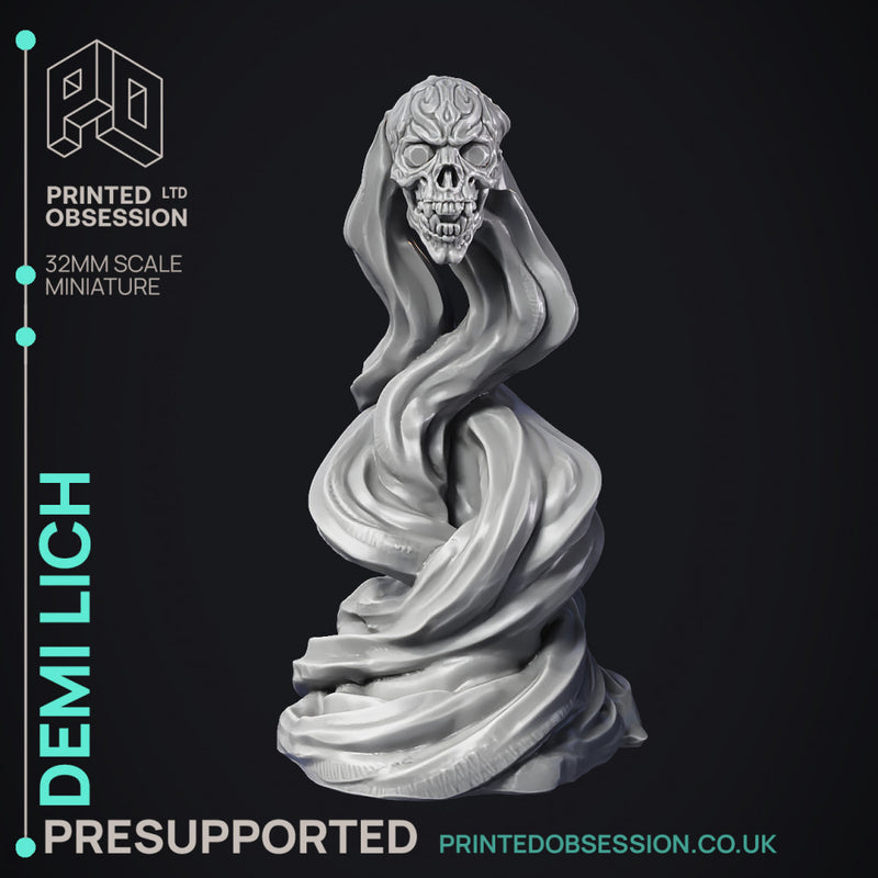 Demi Lich - Tiny Undead - PRESUPPORTED - 32 mm scale