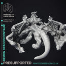 Demon Dragon Centaur - Monsterous Demon - PRESUPPORTED - Hell Hath No Fury - Scale 32mm