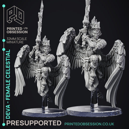 Deva Acolyte - Celestial Fighter - PRESUPPORTED - Heaven Hath no fury - 32 mm scale - Only-Games