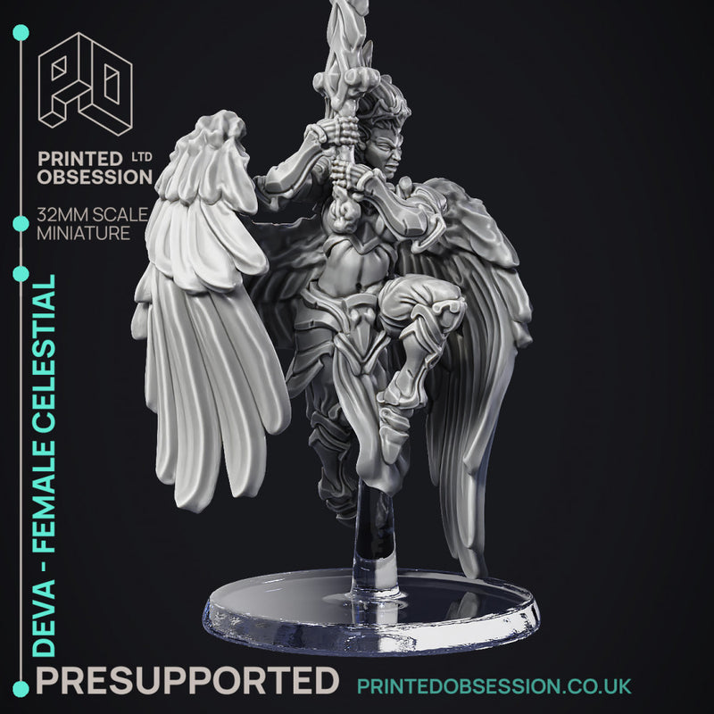 Deva Acolyte - Celestial Fighter - PRESUPPORTED - Heaven Hath no fury - 32 mm scale
