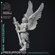 Deva Castellan - Celestial knight - PRESUPPORTED - heaven hath no fury - 32 mm scale - Only-Games