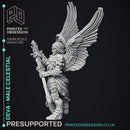 Deva Castellan - Celestial knight - PRESUPPORTED - heaven hath no fury - 32 mm scale