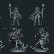 Dhoruba The Barbarian - Idle and Action Pose Lion Rider - STL only - Only-Games