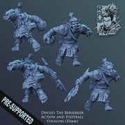 Dhozo - Goblin Berserker in Action and Football Pose - STL only - Only-Games