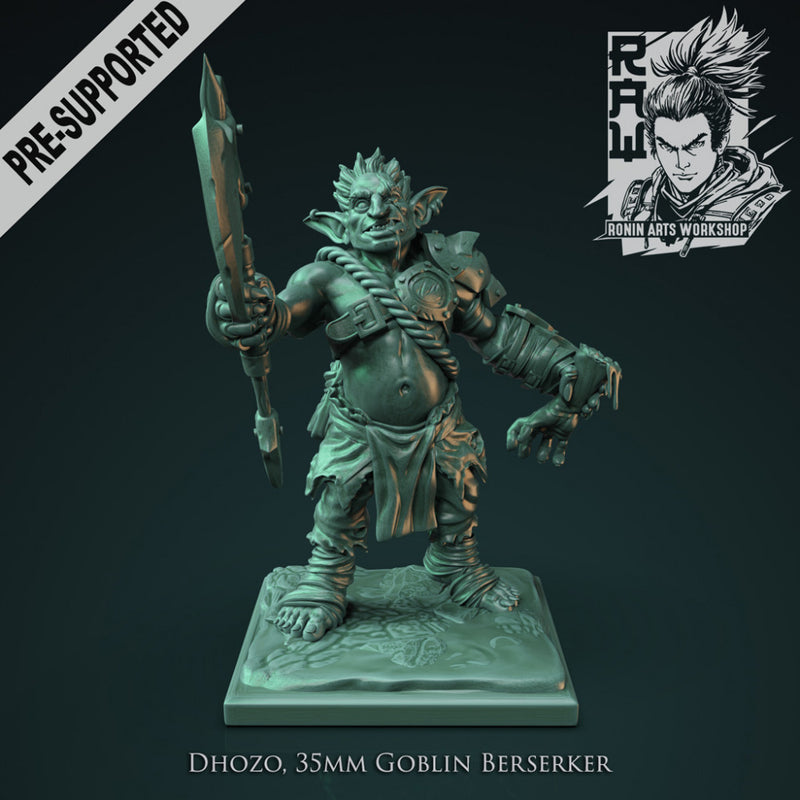 Dhozo - Goblin Berserker - STL only - Only-Games