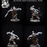 Dhozo - Goblin Berserker in Action and Football Pose - STL only - Only-Games