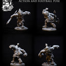 Dhozo - Goblin Berserker in Action and Football Pose - STL only - Only-Games