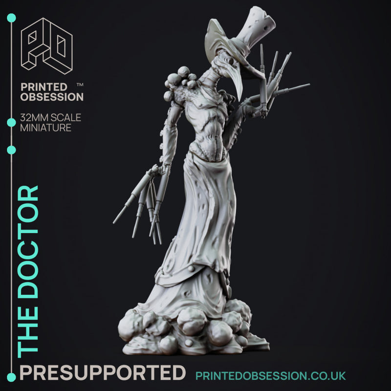 The Good Doctor - Lady of Pox - PRESUPPORTED - 32mm Scale