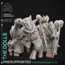 Puppet Masters show - 12 Models with stats and illustrations - Pre supported
