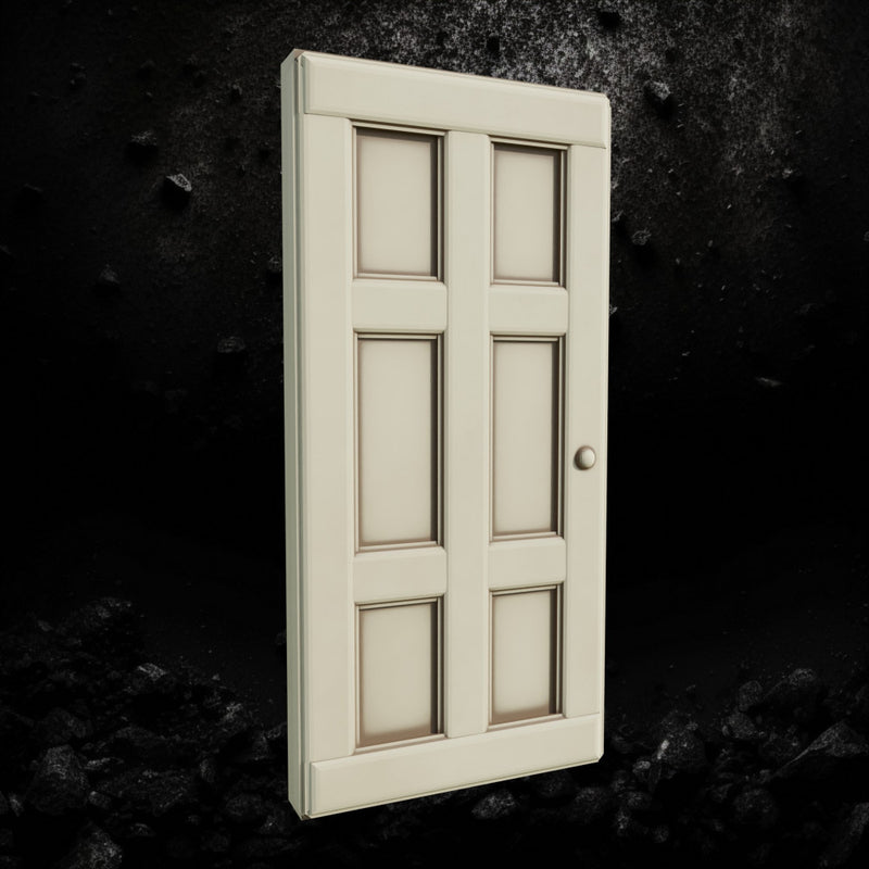 Simple Wooden Door - Fantasy Building Prop STL, DnD & Wargaming Terrain - Only-Games