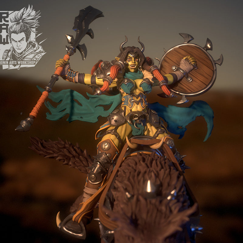 Doshret - Female Orc Warg Rider - STL only - Only-Games