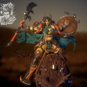 Doshret - Female Orc Warg Rider - STL only - Only-Games