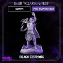 5 miniatures - 32mm - Classic RPG game enemies bundle - DARK WIZARDS - MASTERS OF DUNGEONS QUEST - Only-Games