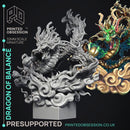 Three Dragon Lords -  PRESUPPORTED - Illustrated and Stats - 32mm scale