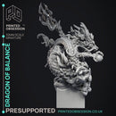 Dragon of Balance - Chinese Style Dragon -  PRESUPPORTED - Illustrated and Stats - 32mm scale