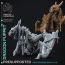 Dragon Puppet - Puppet Monster - PRESUPPORTED - 32mm scale
