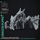 Dragon Puppet - Puppet Monster - PRESUPPORTED - 32mm scale