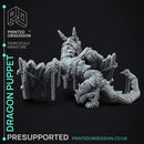 Dragon Puppet - Puppet Monster - PRESUPPORTED - 32mm scale