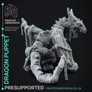 Dragon Puppet - Puppet Monster - PRESUPPORTED - 32mm scale