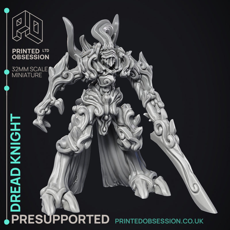 Dread Knight - Large Monster - PRESUPPORTED - Hell Hath No Fury - 32mm Scale - Only-Games