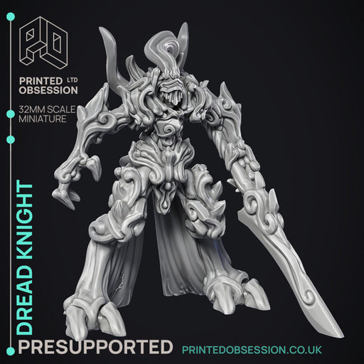 Dread Knight - Large Monster - PRESUPPORTED - Hell Hath No Fury - 32mm Scale - Only-Games