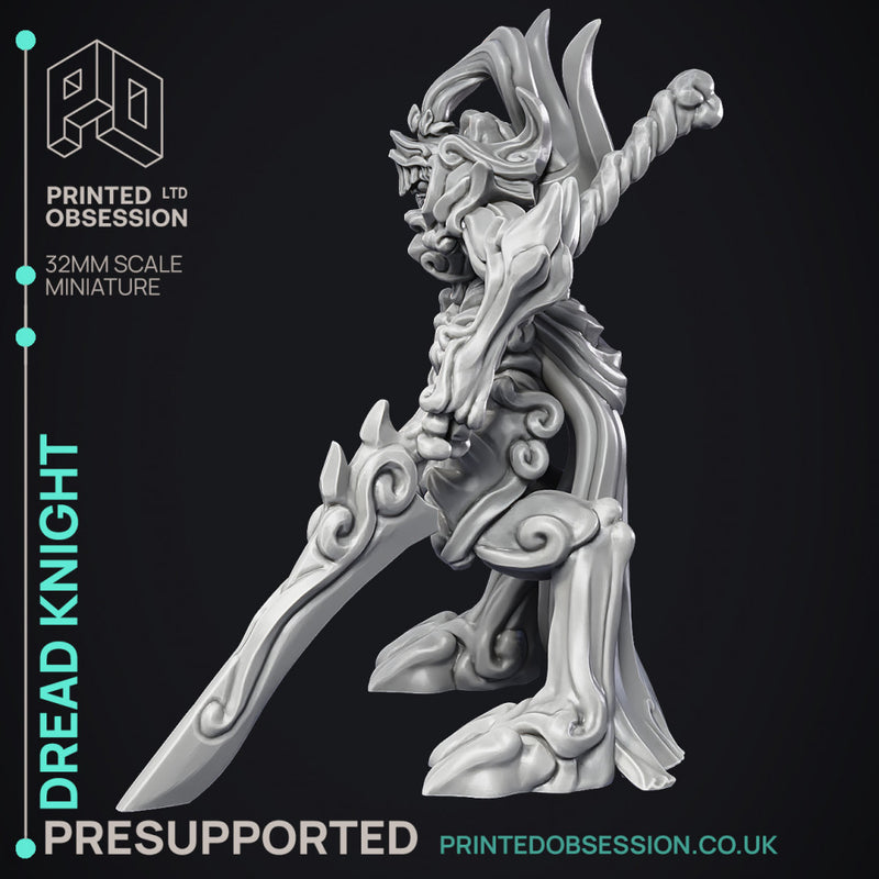 Dread Knight - Large Monster - PRESUPPORTED - Hell Hath No Fury - 32mm Scale - Only-Games