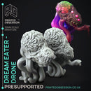 Dream Eater Queen & Drones - 3x models - Boss monster - Weird shores - PRESUPPORTED - 32mm scale