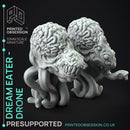 Dream Eater Queen & Drones - 3x models - Boss monster - Weird shores - PRESUPPORTED - 32mm scale